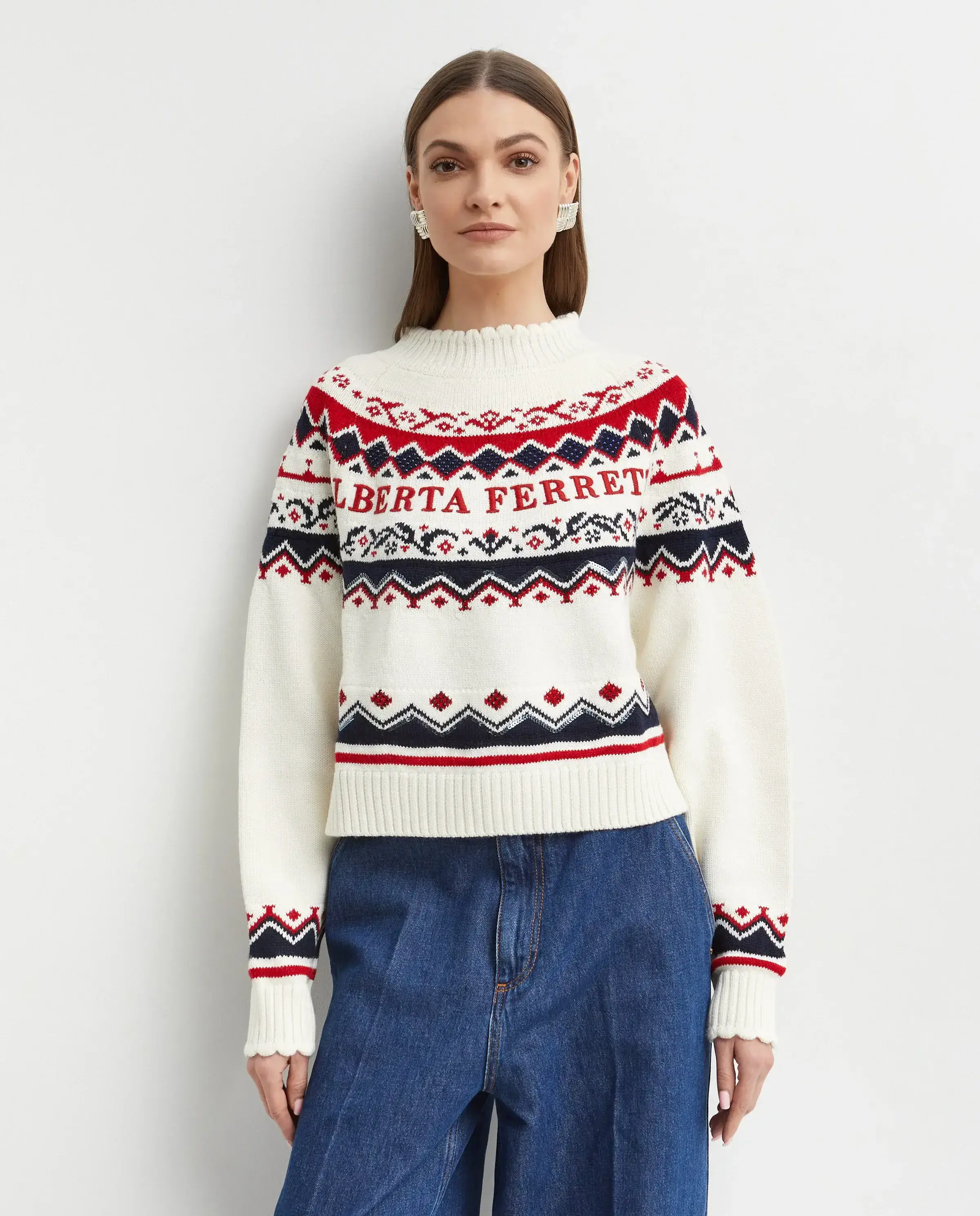 Sweter z ozdobnym printem - Image #0