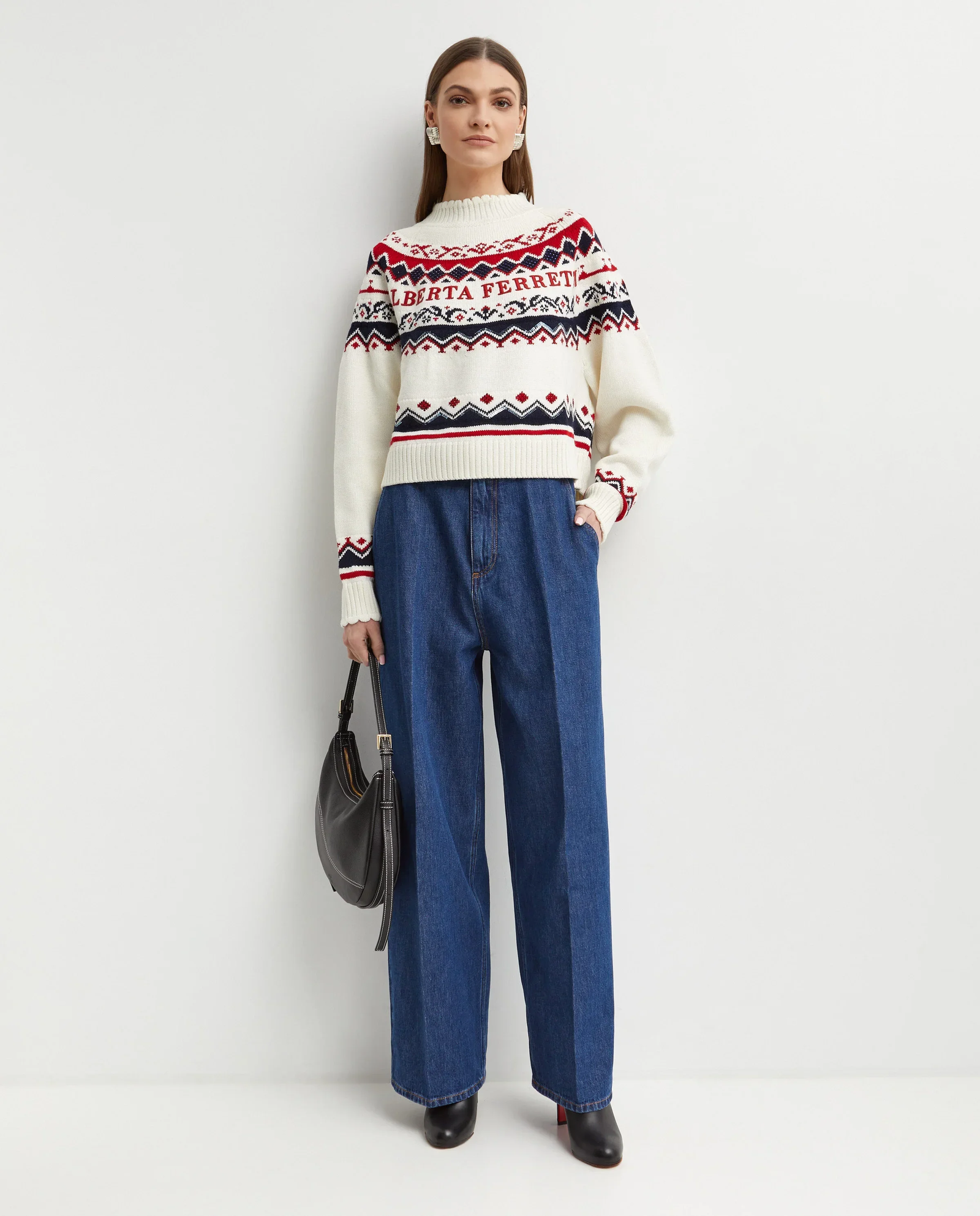 Sweter z ozdobnym printem - Image #1