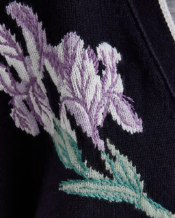 Granatowa kamizelka z haftem - Image #3