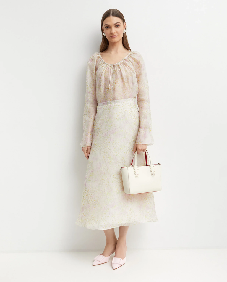 Jedwabna bluzka z printem