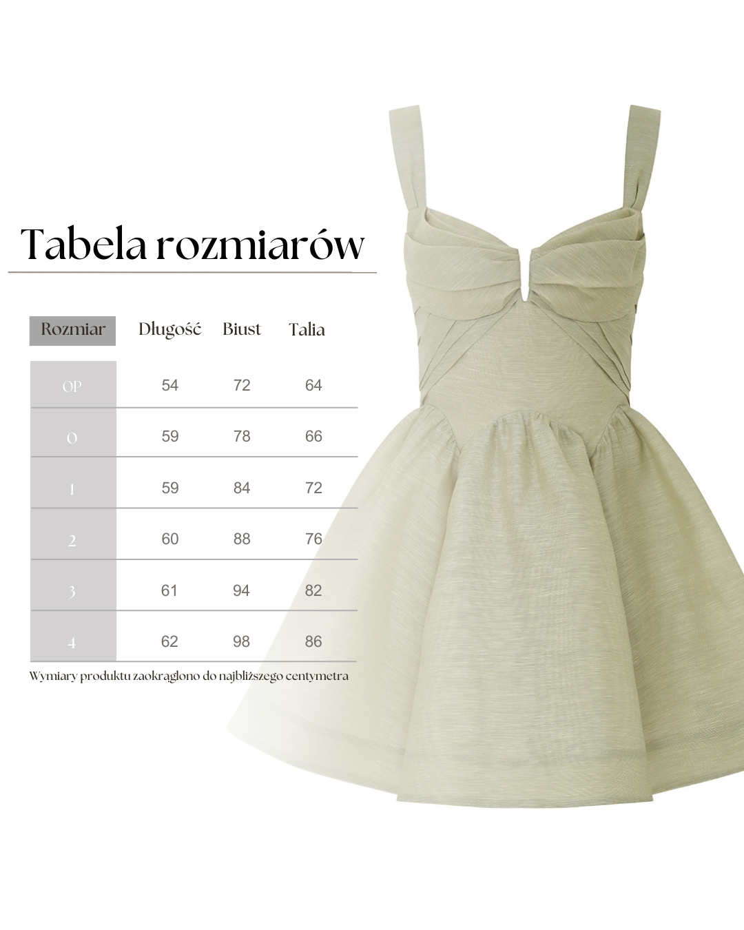 Oliwkowa sukienka mini Rebellion Drape - Image #7