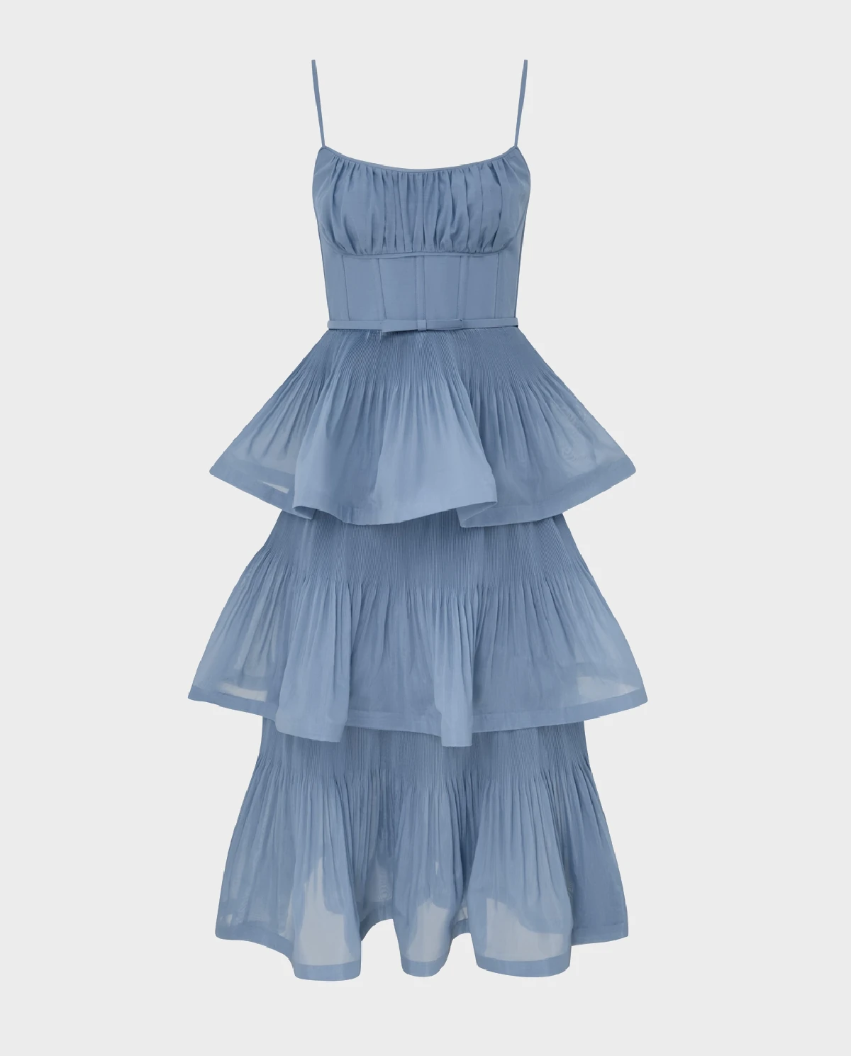 Plisowana sukienka midi - Image #1