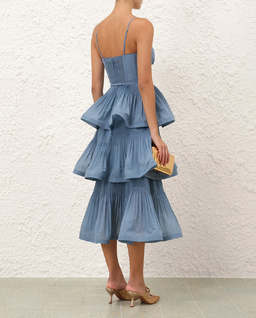 Plisowana sukienka midi - Image #3