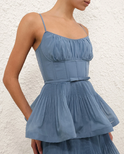 Plisowana sukienka midi - Image #4