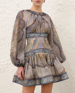 Sukienka mini w orientalny wzór paisley Wanderlust - Image #3