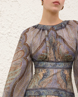 Sukienka mini w orientalny wzór paisley Wanderlust - Image #4