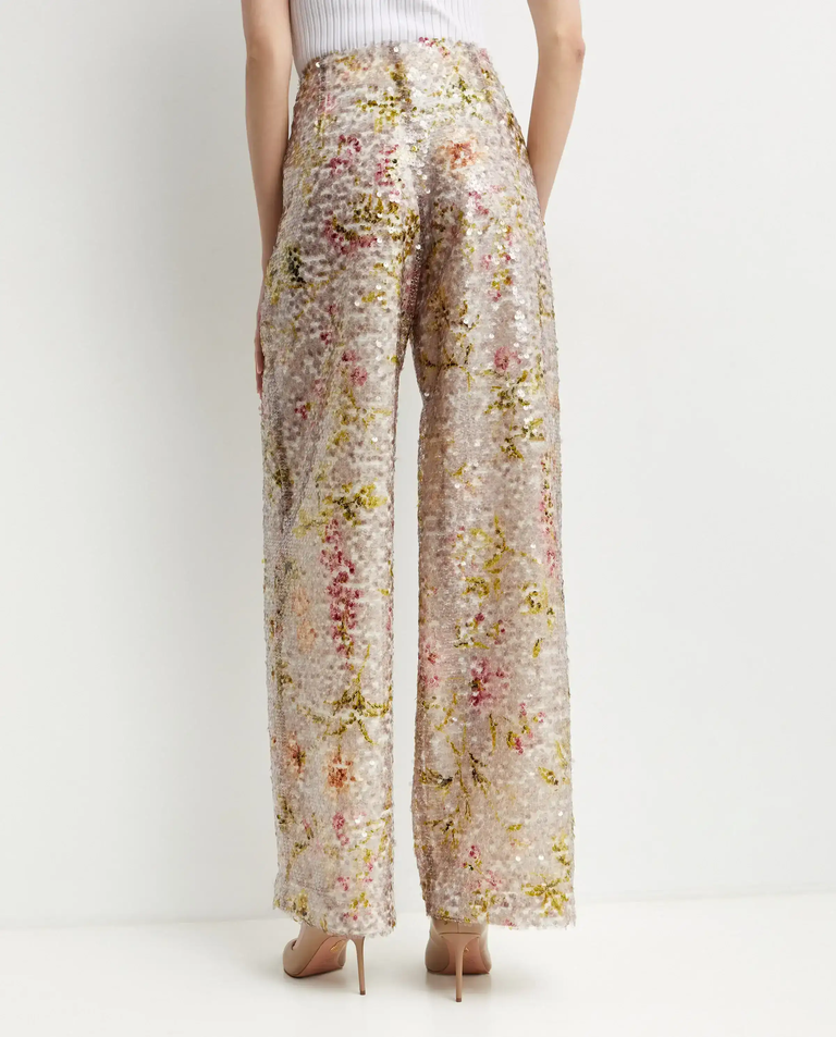 Cekinowe spodnie z wysokim stanem - Image #2