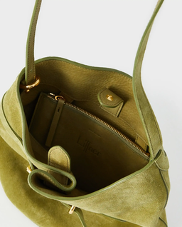Zamszowa torebka Bucket Bag - Image #2