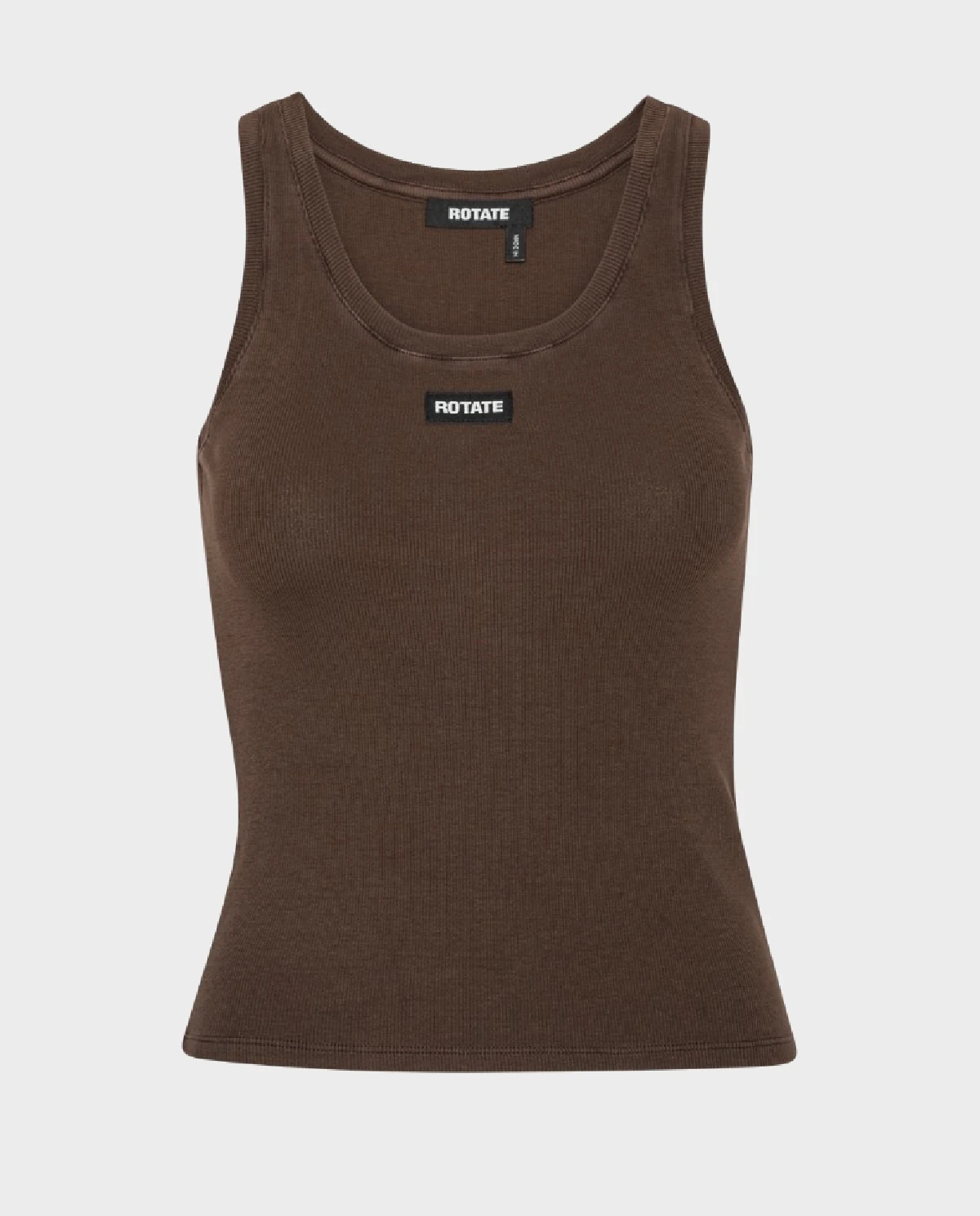Ciemnobrązowy tank top - Image #1