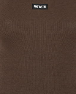 Ciemnobrązowy tank top - Image #5