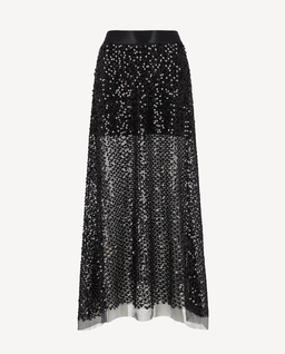 Czarna spódnica z cekinami Celeste - Image #0