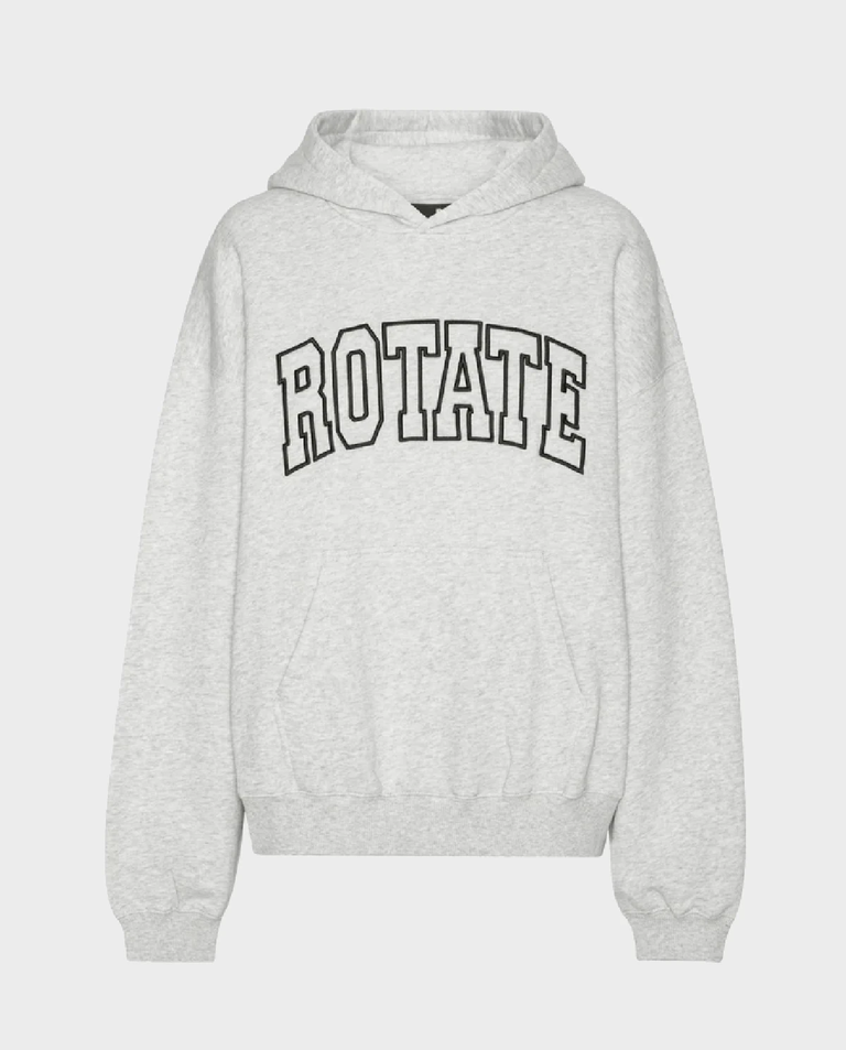 Jasnoszara bluza z kapturem