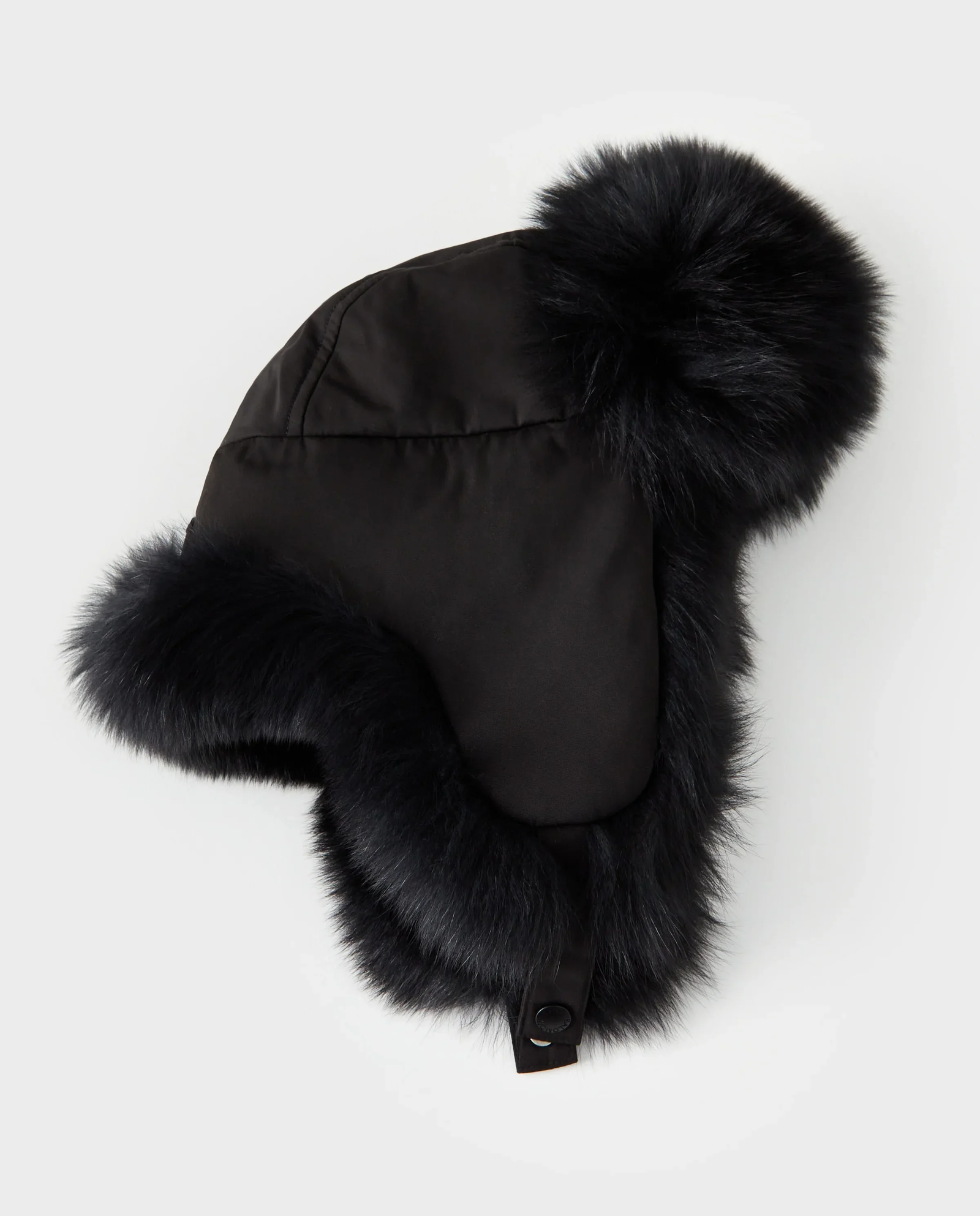 Czarna czapka uszatka - Image #4