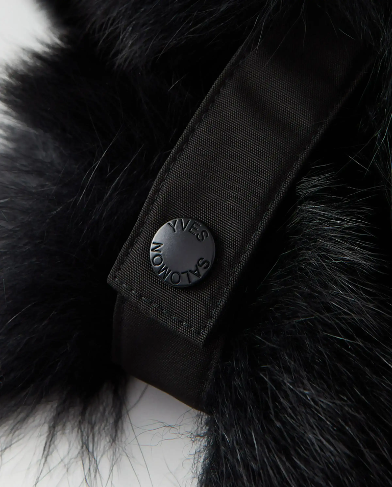 Czarna czapka uszatka - Image #6