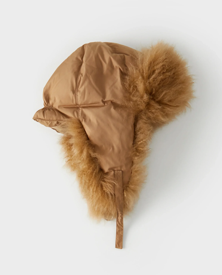 Czapka uszanka z futrem