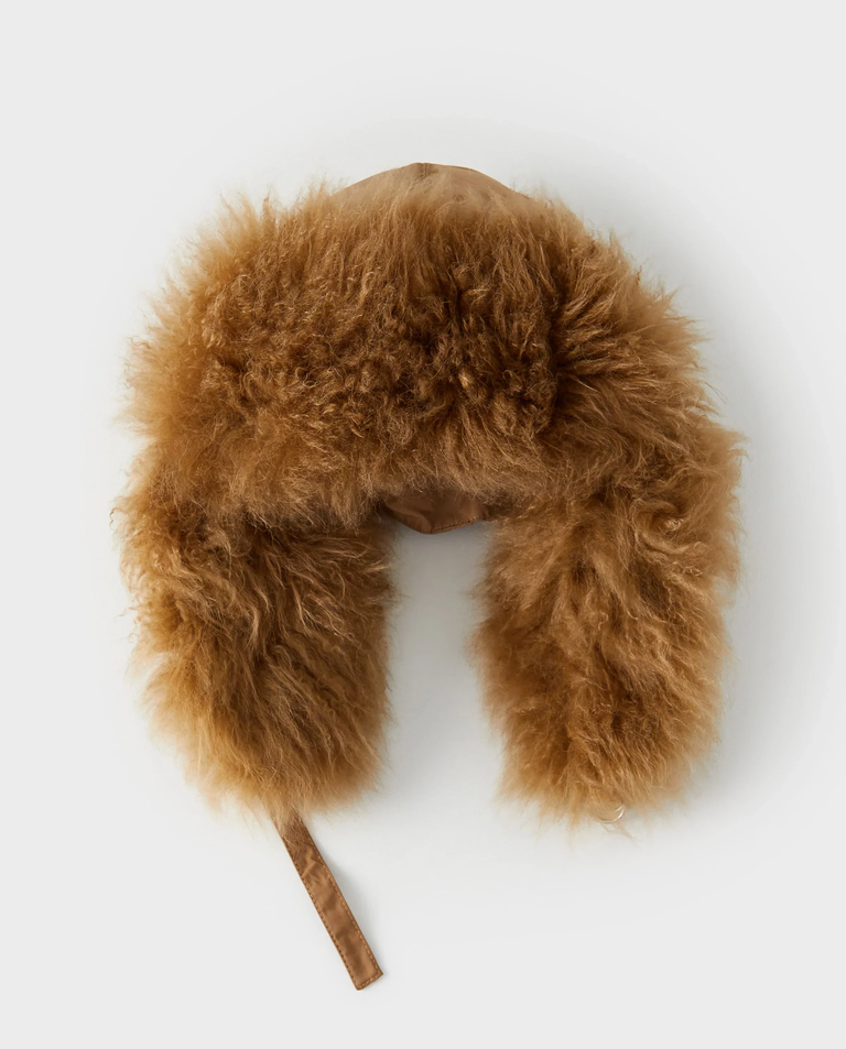 Czapka uszanka z futrem - Image #3