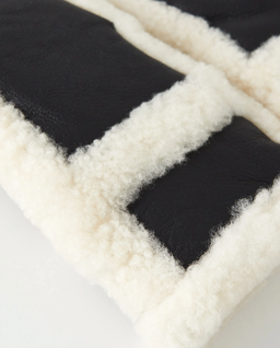 Czarne skórzane rękawiczki - Image #1