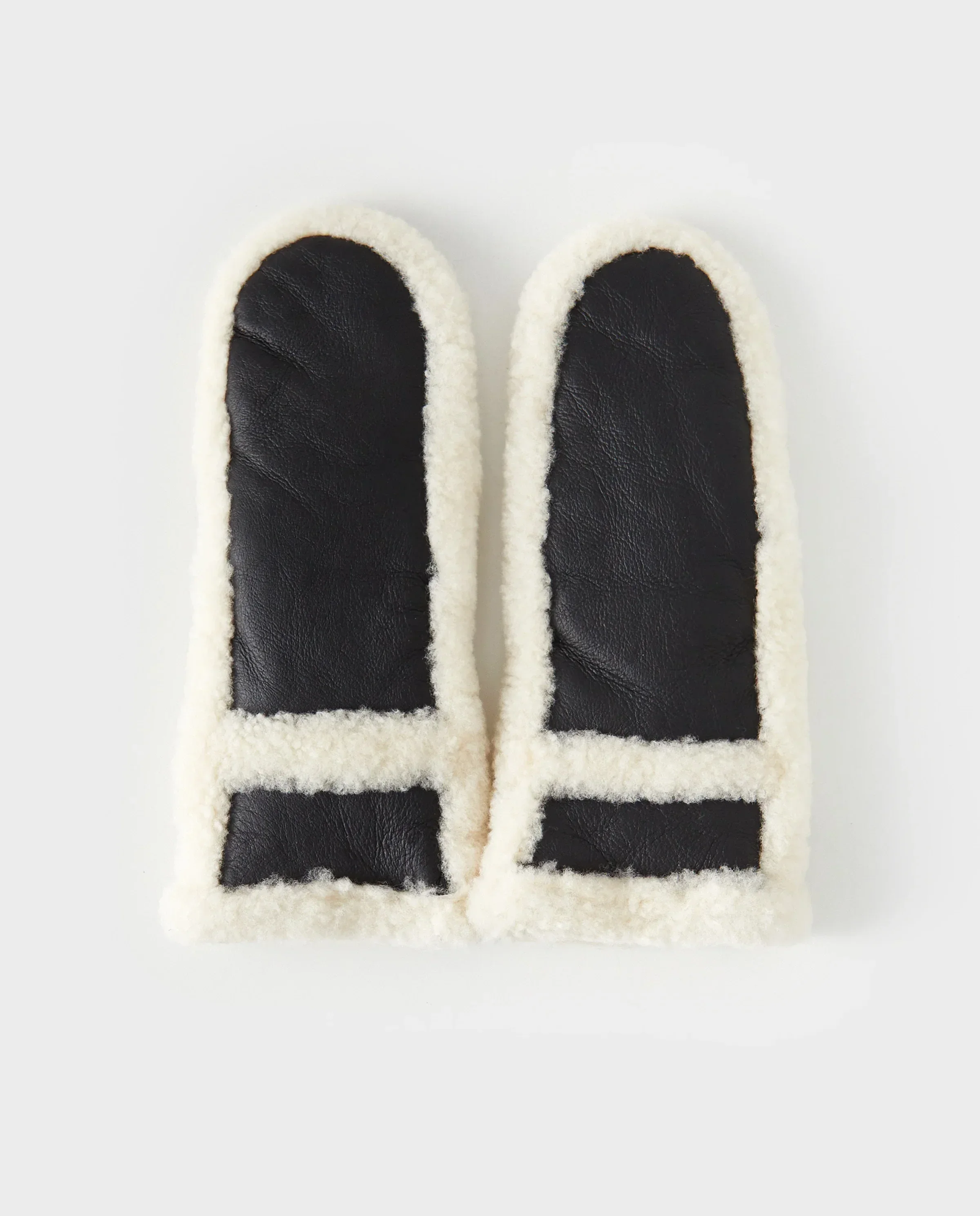 Czarne skórzane rękawiczki - Image #2