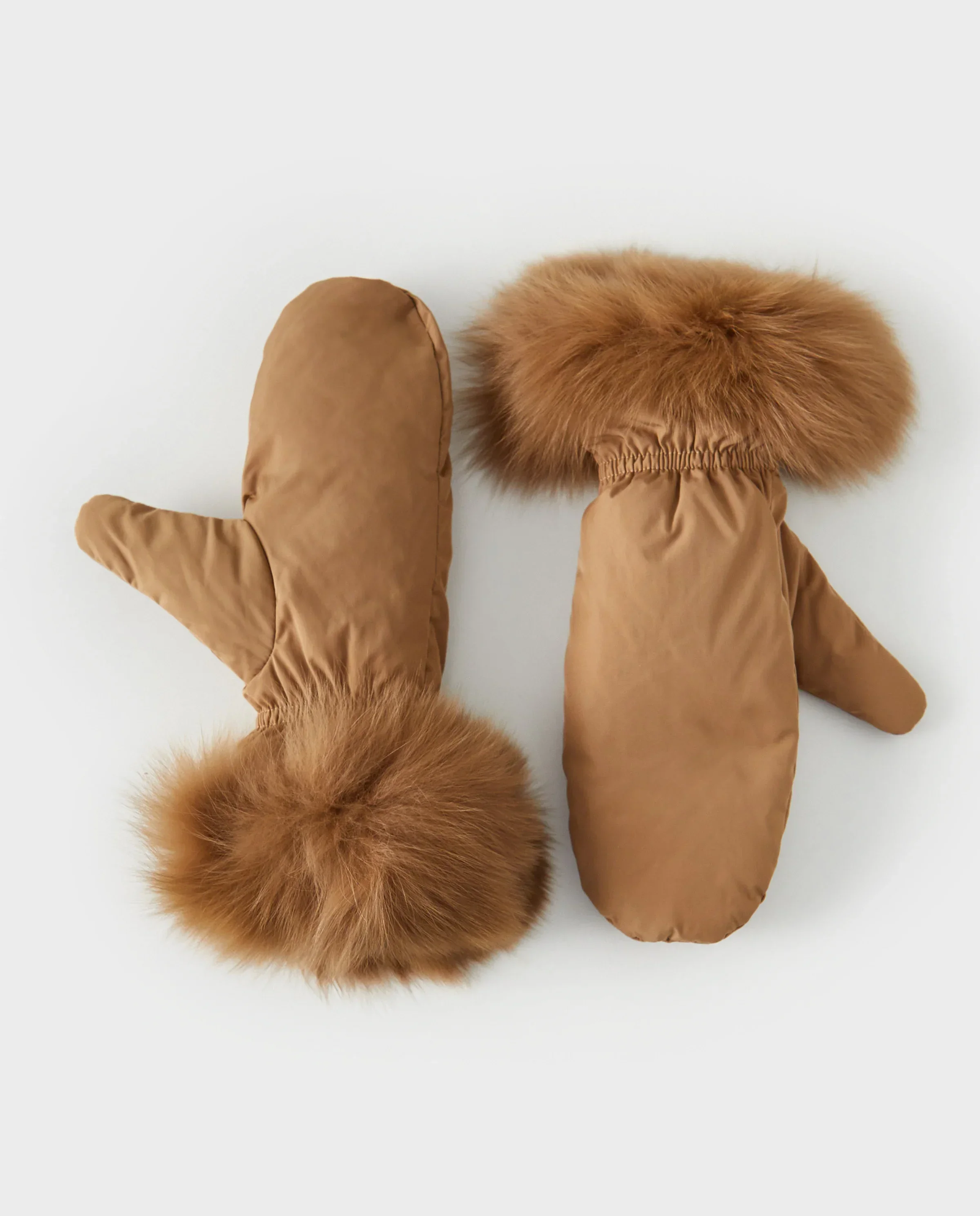 Puchowe rękawiczki z futrem - Image #0