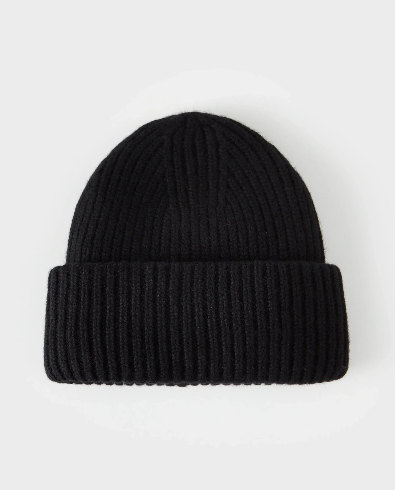 Czarna kaszmirowa czapka beanie - Image #0