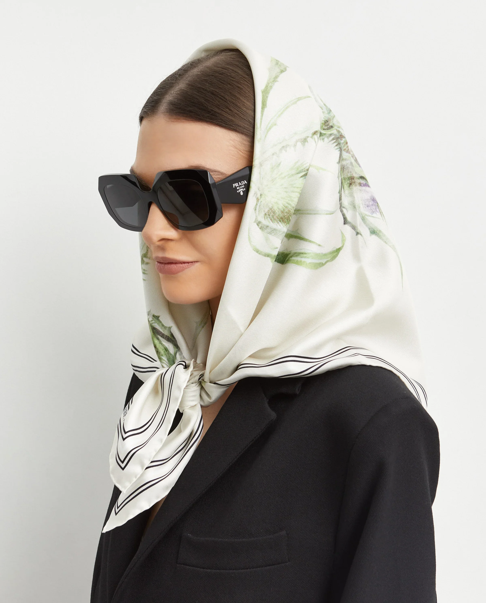 Jedwabna apaszka z printem - Image #0