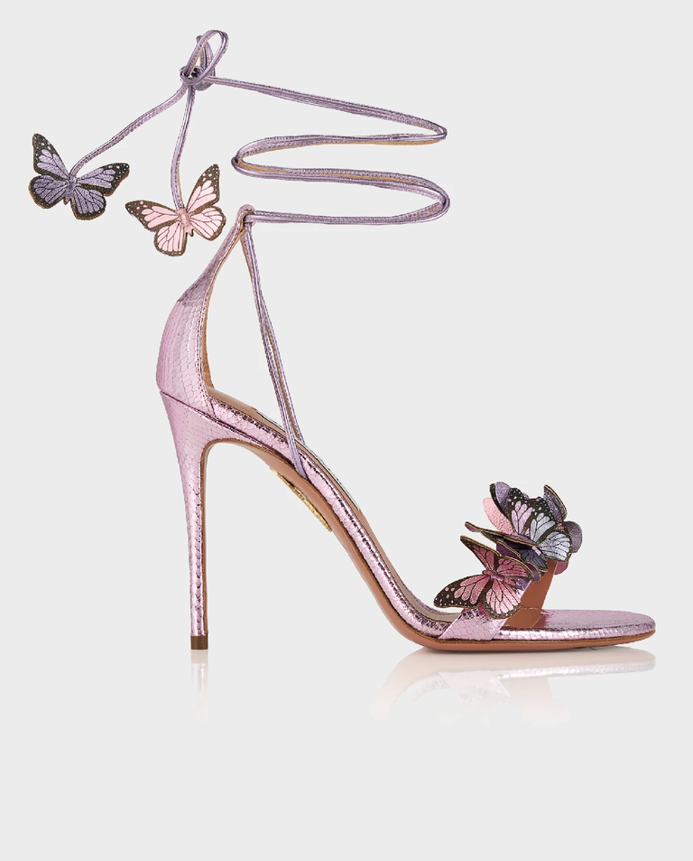 Sandały na szpilce z motylami Papillon 105