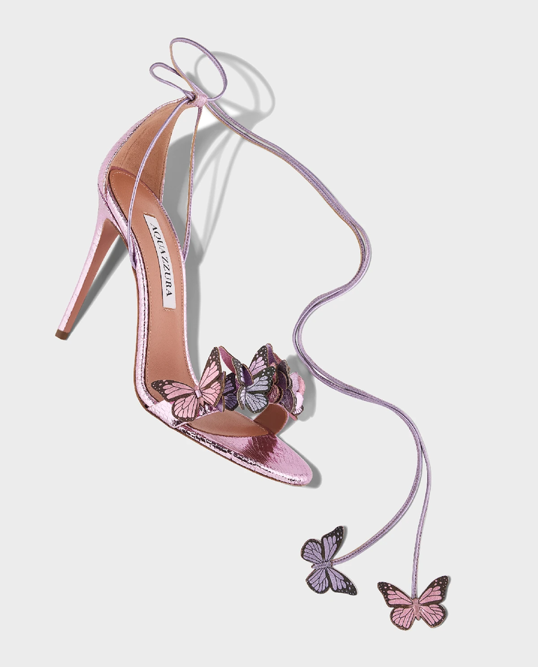 Sandały na szpilce z motylami Papillon 105 - Image #2