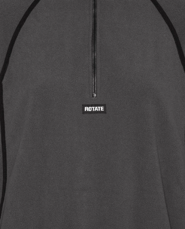 Ciemnoszara polarowa kurtka - Image #4