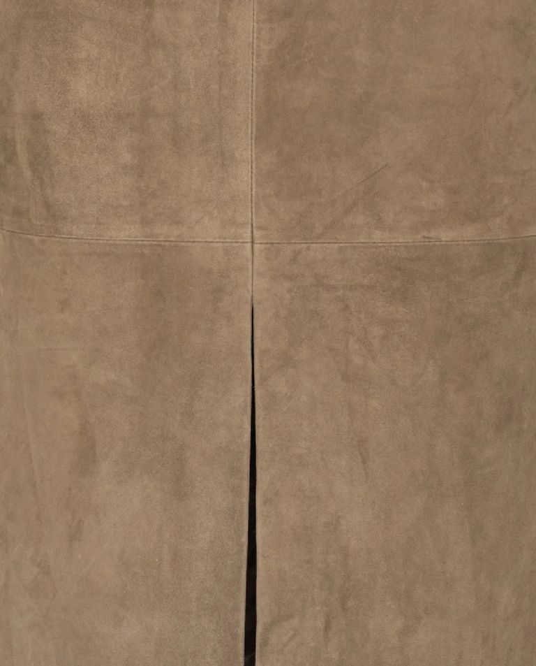 Zamszowa spódnica ołówkowa midi - Image #4