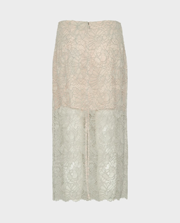 Ołówkowa spódnica z siateczki w kwiaty - Image #4