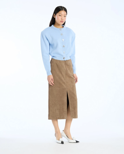 Jasnoniebieski dzianinowy kardigan - Image #2