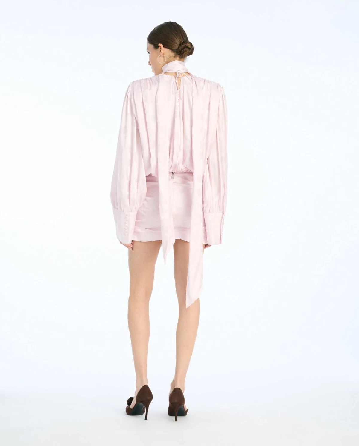 Jasnoróżowa sukienka mini - Image #3