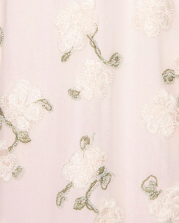 Jasnoróżowa sukienka maxi z cekinami - Image #4