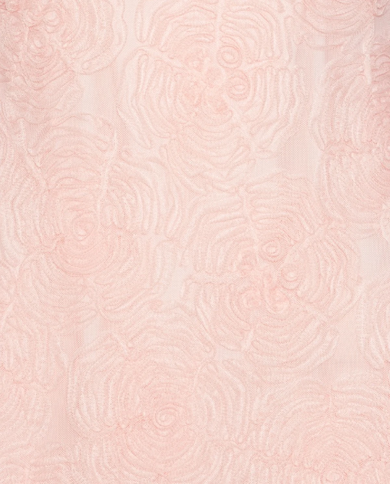 Jasnoróżowa mini sukienka z siateczki - Image #4