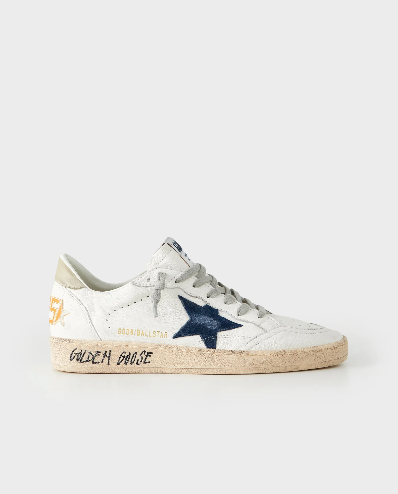 Białe skórzane sneakersy BallStar - Image #0