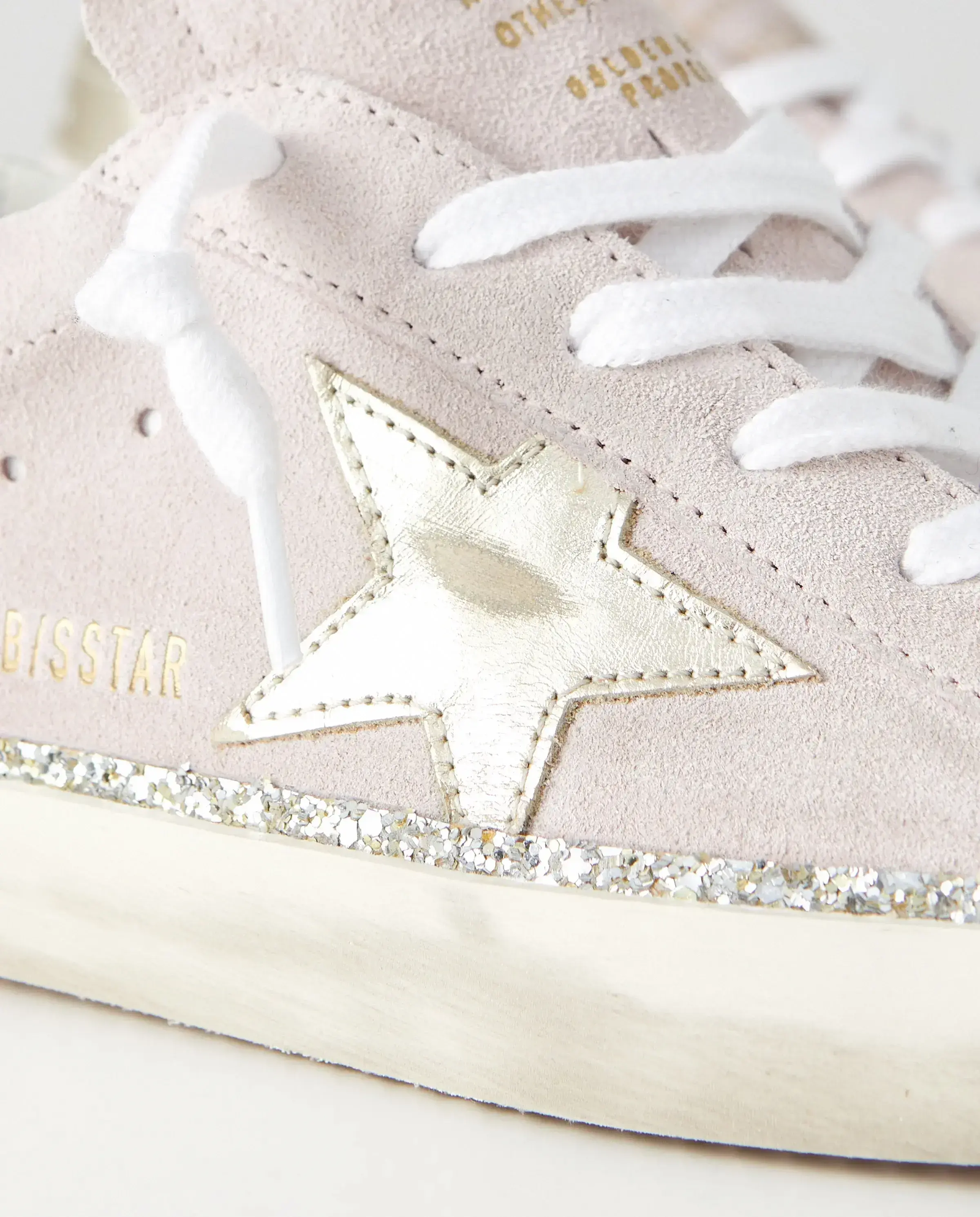 Różowe skórzane sneakersy Super Star - Image #3