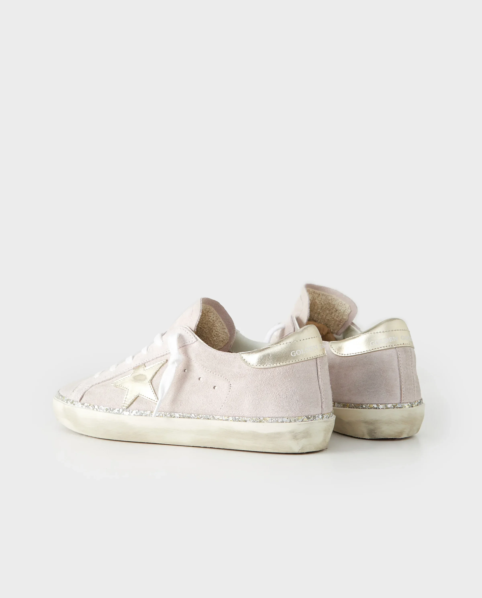 Różowe skórzane sneakersy Super Star - Image #2