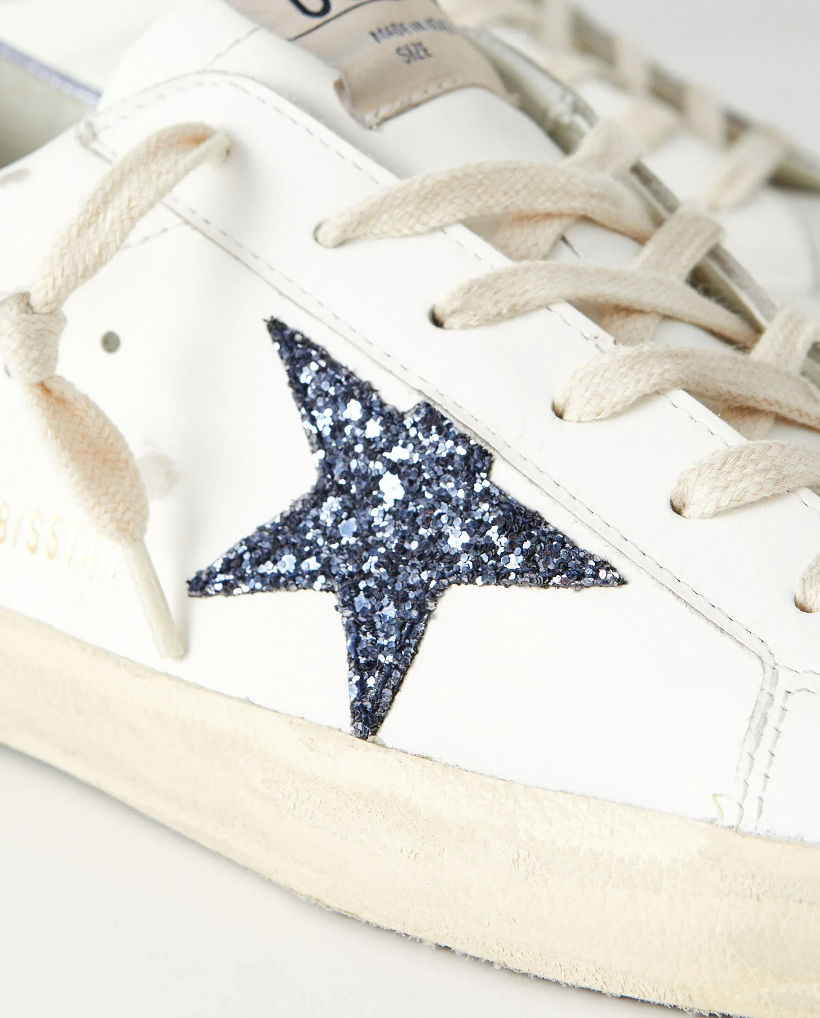 Białe sneakersy Super Star z gwiazdą - Image #3