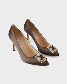 Brązowe szpilki Hangisi 90 - Image #1