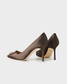 Brązowe szpilki Hangisi 90 - Image #2