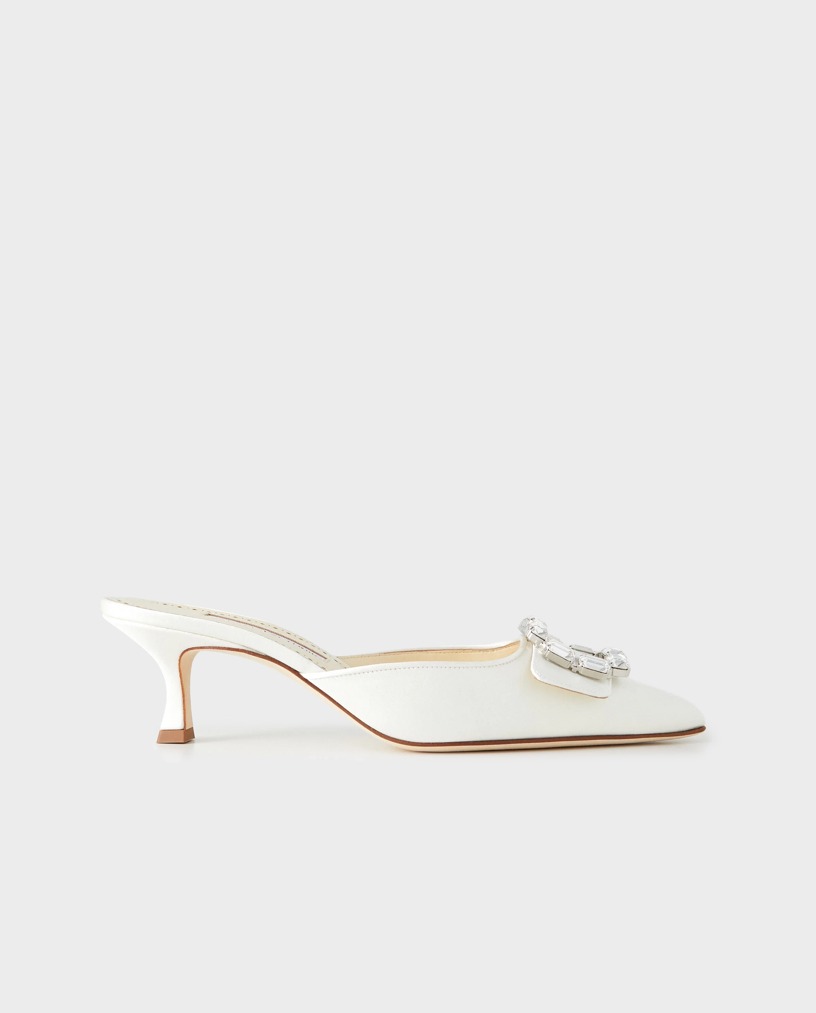 Kremowe mule na szpilce Mayjou 50 ‌ - Image #0