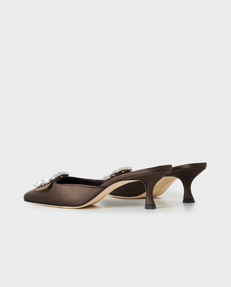 Brązowe mule na szpilce Mayjou 50 ‌ - Image #2