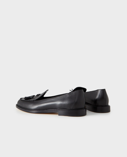 Czarne skórzane mokasyny Bucky - Image #2