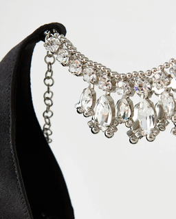 Czarne sandały na szpilce Tulisan 90 - Image #3