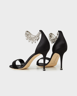 Czarne sandały na szpilce Tulisan 90 - Image #2