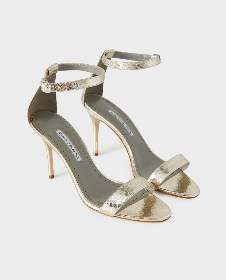 Złote sandały na szpilce Chaos 90 - Image #2