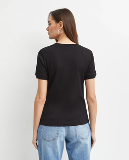 Czarny t-shirt z logo - Image #3