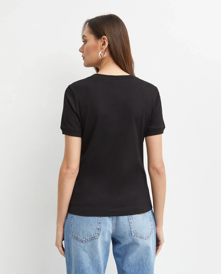 Czarny t-shirt z logo - Image #3