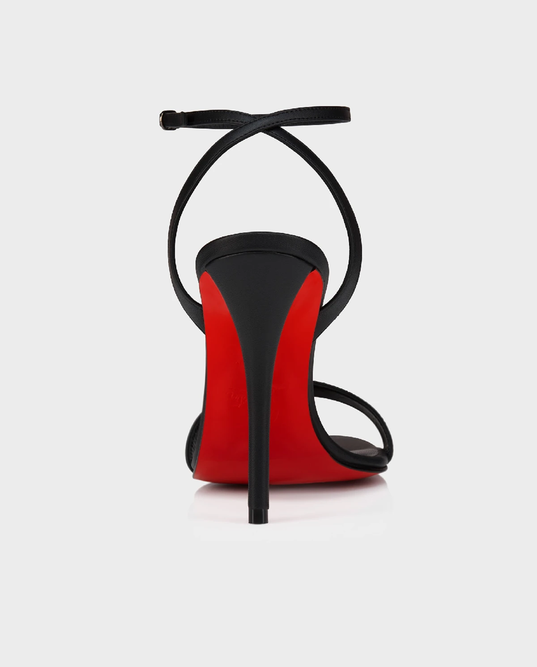 Czarne sandały na szpilce Miss Z 100 - Image #3