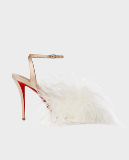 Beżowe sandały na szpilce Miss Z Poupi 100 - Image #0